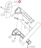 Matrix Retail Stepper Step Right Quick Key Overlay 1000430736-hydrafitnessparts