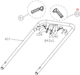 Matrix Retail Stepper Step Right Quickly Key Hand Grip Set 1000430735-hydrafitnessparts