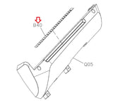 Matrix Stationary Bike PVC Rail Decal 1000301969-hydrafitnessparts