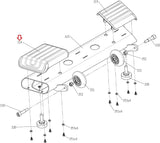 Matrix Stationary Bike Right Front Stabilizer Tube Cover Nylon 1000404409-hydrafitnessparts