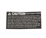 Merit Fitness Treadmill Warning Label Overlay White Word Or black 1000210190-hydrafitnessparts
