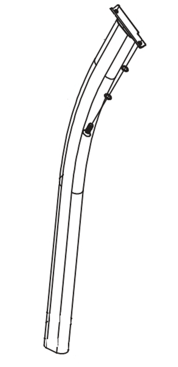 Merit Horizon Fitness TM270B TM270 Treadmill Left Support Tube 060666-AA-hydrafitnessparts