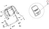 Merit TR3 TM1012 Treadmill Display Console Assembly 1000469618-hydrafitnessparts