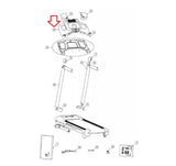 Nautilus Residential T614 - 100393 Treadmill Display Console Panel 8004835-hydrafitnessparts