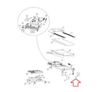 Nautilus Residential T614 - 100393 Treadmill Right Rear Roller Cover 8004480-hydrafitnessparts