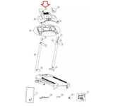 Nautilus Residential T614 T624 Treadmill Left Cover Console Cup Holder 8004826-hydrafitnessparts