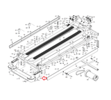NordicTrack 1250 1750 2450 Treadmill Right Rear Foot 450051-hydrafitnessparts