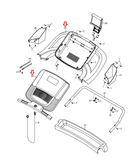 NordicTrack C 990 Treadmill Display Console Set with Base 374523 & 377273-hydrafitnessparts
