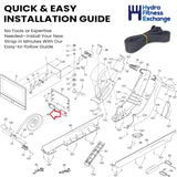 NordicTrack RW900 RW700 RW300 Rower Strap 434737-hydrafitnessparts