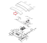 NordicTrack T 6.5 S Treadmill Hood Accent with Decal 362467-hydrafitnessparts