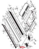 NordicTrack X9i Incline Trainer Treadmill Left Rear Roller Cover 318942-hydrafitnessparts