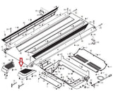 NordicTrack X9i Incline Trainer Treadmill Right Rear Roller Cover 318943-hydrafitnessparts