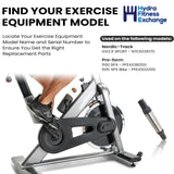 Nordictrack GX3.9 SPORT 500 SPX 505 SPX Bike Stationary Bike Crank Axle 399031-hydrafitnessparts