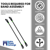 Octane Fitness Q37x - Xi Elliptical Green Power Resitance Bands Assembly 9104316-001-hydrafitnessparts