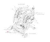 Octane Fitness ZR7 Base Elliptical Left Step Cover 108637-001-hydrafitnessparts