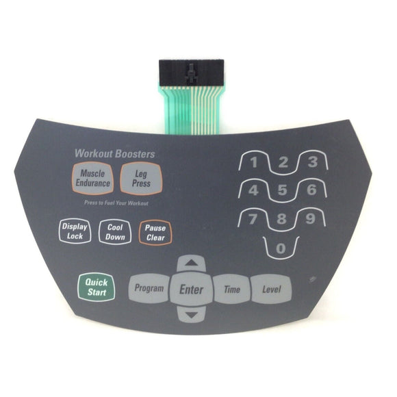 Octane Fitness xR5000 Elliptical Display Console Overlay Keypad 105857-001-hydrafitnessparts