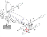 Parabody Home Gym Roller Pad Cushion ACU-6194601-hydrafitnessparts