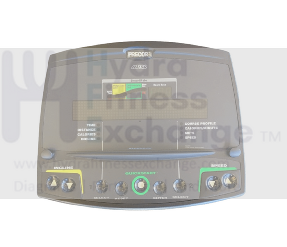 Precor 9.3x - 9.33 Treadmill Display Console Membrane & Panel Board 44039-101-hydrafitnessparts