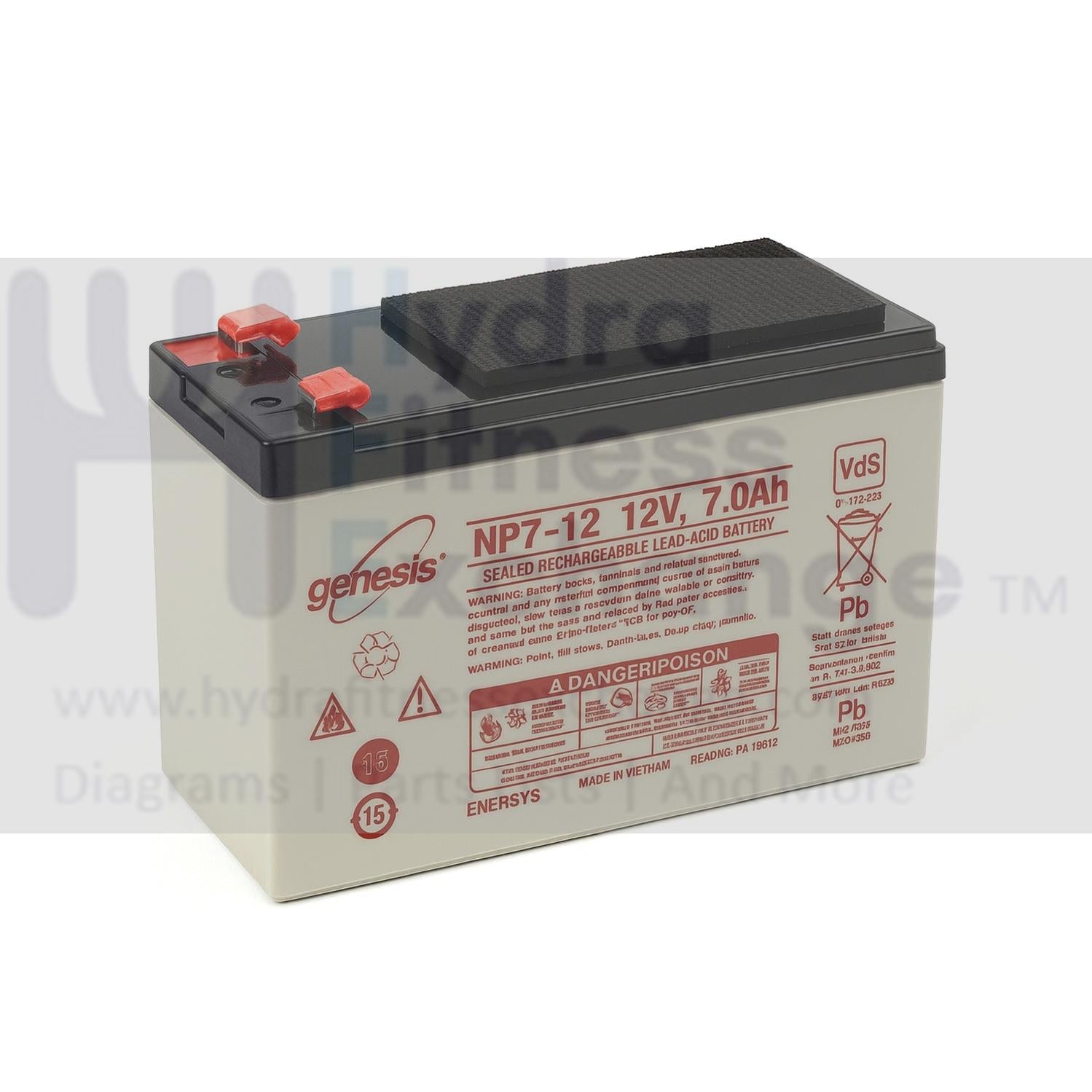 Precor C524i C536i EFX 534i Elliptical Lead Battery With Wire