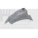 Precor EFX-5.23 5.23 Elliptical Stone Gray Rear Cover Support PPP000000043707103-hydrafitnessparts