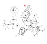 Precor EFX800 Elliptical Blue Ramp Cover 303413-101-hydrafitnessparts