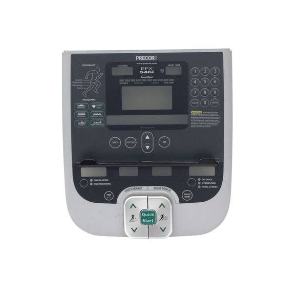 Precor Elliptical Console Membrane W/Down Pad No Circuit Board 49243-111-hydrafitnessparts