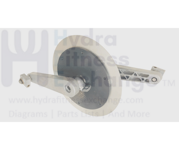 Precor Elliptical Magnetic Brake Flywheel Mechanism with Crank Arms 44300-103 & 11245-105 & 43456-101-hydrafitnessparts