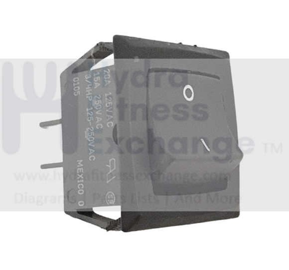 Precor Elliptical On Off Power Entry Rocker Switch PPP000000010714102-hydrafitnessparts