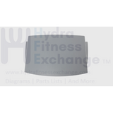 Precor Elliptical Rear Cover Transition EFX Stone PPP000000046839102 & 46839-102-hydrafitnessparts