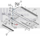 Precor Elliptical Rear Foot Assembly PPP000000044019105-hydrafitnessparts