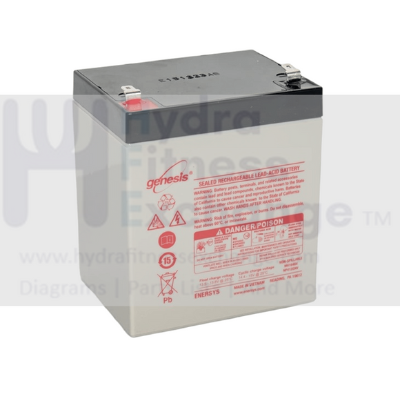 Precor Elliptical Sealed Lead Acid Rechargeable Battery 12 volt 12258-040-hydrafitnessparts