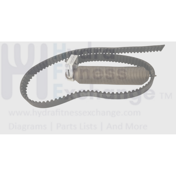 Precor Stepper Step Cogged Belt W/ Spring PPP000000033970101-hydrafitnessparts