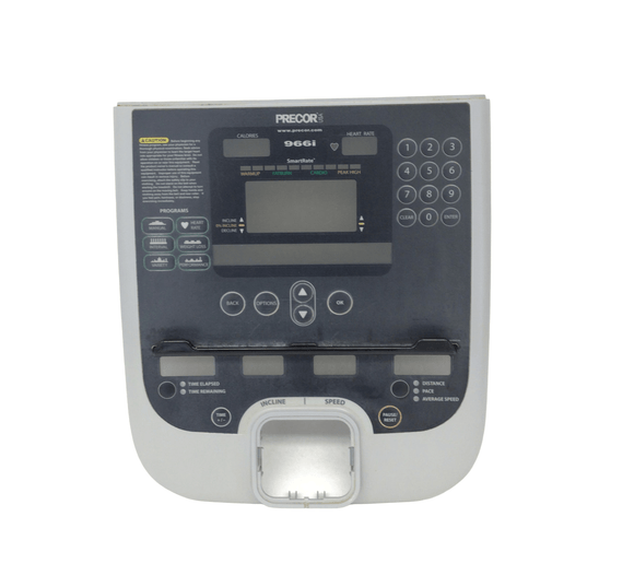 Precor Treadmill Display Console Overlay & Plastic Cover W/O Electronics-hydrafitnessparts