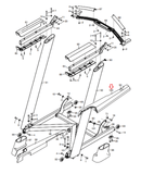 ProForm Pro 9000 2000 Treadmill Right Inner Base Cover MFR-428788 & 434238-hydrafitnessparts