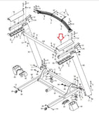 Proform Carbon T10 T7 TL Trainer 8.0 12.0 Treadmill Right Handrail Cover 415508-hydrafitnessparts