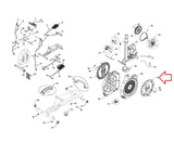 Schwinn 450 - 100217 Elliptical Crank Arm Assembly without Cover 004-7432-hydrafitnessparts