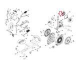Schwinn 450 - 100217 Elliptical Crank Spindle & Pulley Assembly 004-0795-hydrafitnessparts