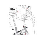 Schwinn 9-7300-QINTP0 Stationary Bike Fore Aft Slide End Cap 000-0072 & 000-0164-hydrafitnessparts