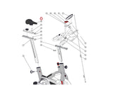 Schwinn 9-7300-QINTP0 Stationary Bike Full Black Saddle 718-6165-hydrafitnessparts