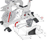 Schwinn 9-7300-QINTP0 Stationary Bike Generator Assembly 718-6226-hydrafitnessparts