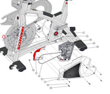 Schwinn 9-7300-QINTP0 Stationary Bike Left Sweat Guard 740-9144-XX-hydrafitnessparts