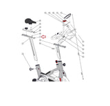 Schwinn 9-7300-QINTP0 Stationary Bike Lower Fore Aft Slide End Cap 000-0073-KT-hydrafitnessparts