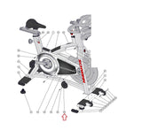 Schwinn 9-7300-QINTP0 Stationary Bike Tensioner Chain Cover 740-9149-XX-hydrafitnessparts