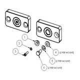 Scifit Miscellaneous Cardio Jackshaft Bearing Mount Kit S4747-hydrafitnessparts