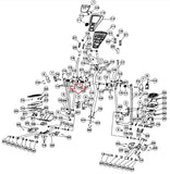 Smooth Fitness CE3.2 Elliptical Left Side Upright Bottom Cover CE3.2-003-hydrafitnessparts