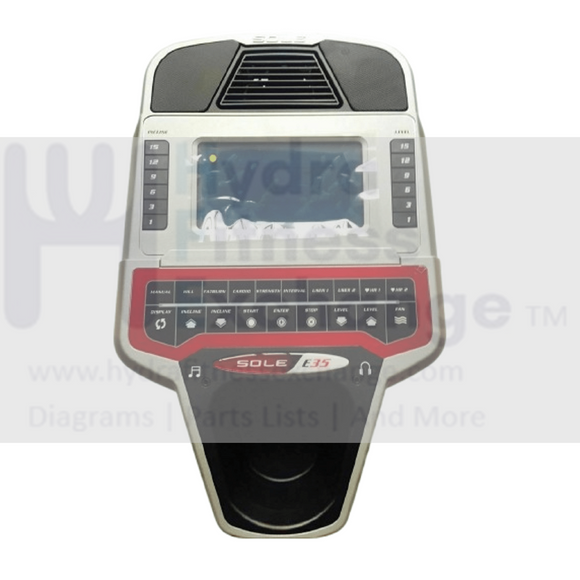 Sole Fitness E25 525012 Elliptical Display Console Assembly RZ5YE001A-20-hydrafitnessparts