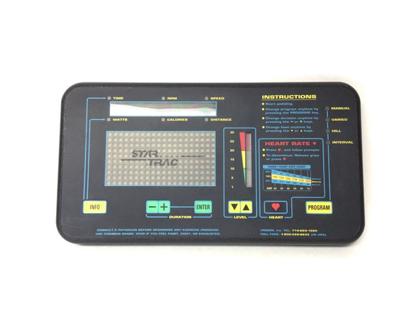 Star Trac RB4410 Recumbent Bike Display Console Panel P96480048-hydrafitnessparts