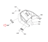 Tempo Triumph Merit Horizon Fitness Treadmill Console Wire Cover 039399-AA-hydrafitnessparts