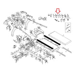 True Fitness CS400 LC1100 Treadmill Blue Cable 14AWGx160x2T 9TCS4033-hydrafitnessparts