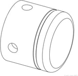 Tube End Cap 25.4mm 1000308469 Matrix Commercial Strength System-hydrafitnessparts